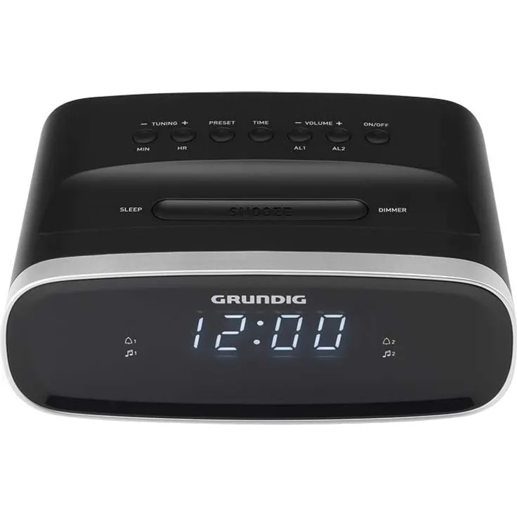 Grundig Sonoclock 1500 Radiowecker mit Wecker, LED-Display, schwarz