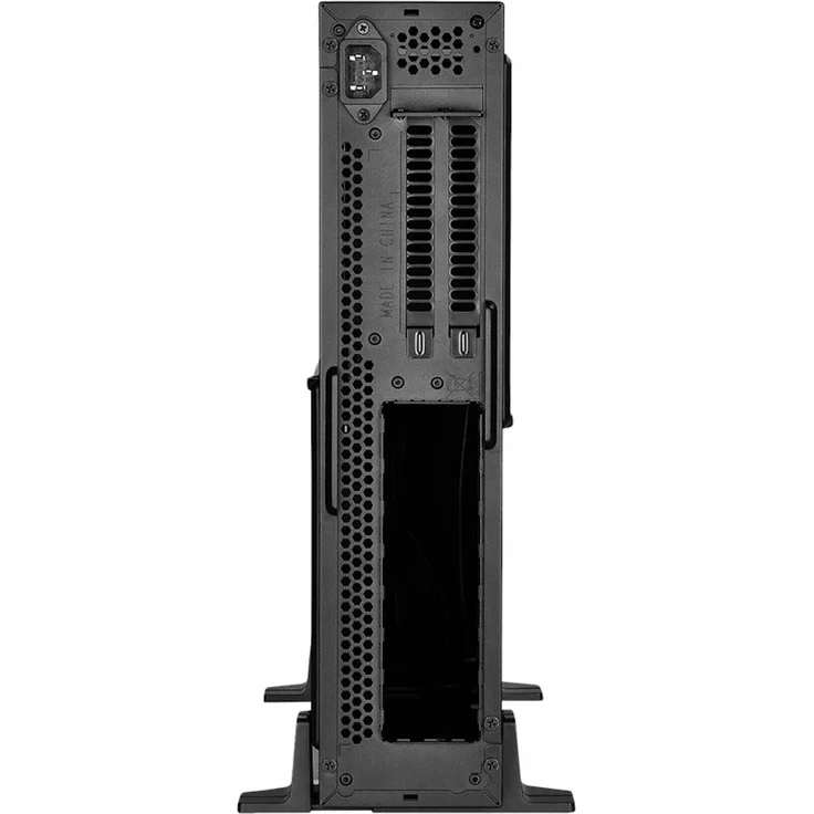 SilverStone SST-ML08B-H - Milo Mini-ITX schmales HTPC Desktop Gehäuse mit Handgriff, schwarz – Bild 5