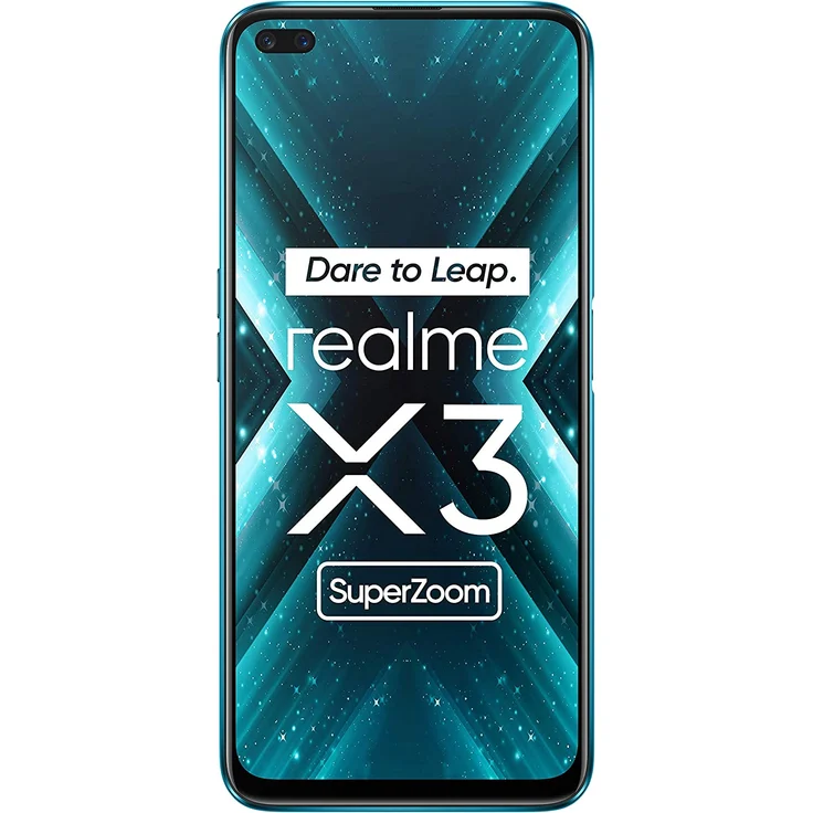 realme X3 SuperZoom Smartphone 16,76cm (6,6 Zoll) LCD-Display, 256GB interner Speicher, 12GB RAM, Dual-SIM, Android, Glacier Blue – Bild 1