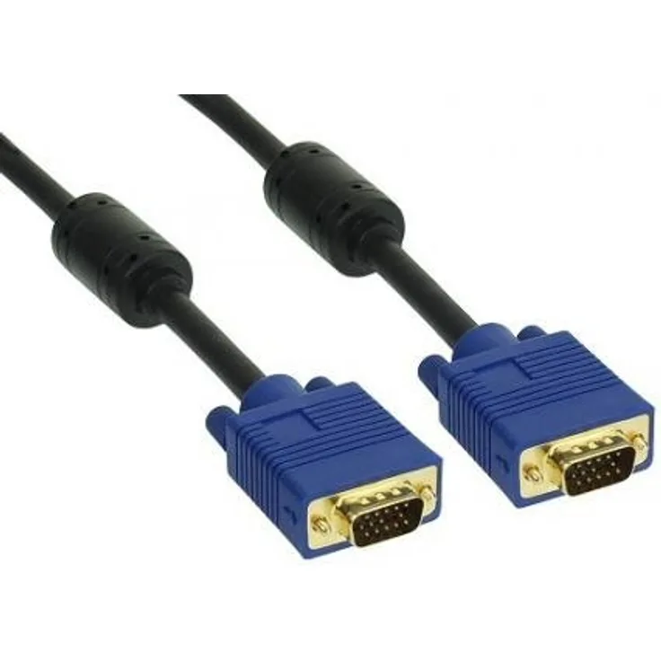INLINE Premium - VGA-Kabel - 15-polig HD D-Sub (HD-15) ohne Pin 9 (M) - 15-polig HD D-Sub (HD-15) ohne Pin 9 (M) - 7,0m - geformt - Schwarz (17723S)