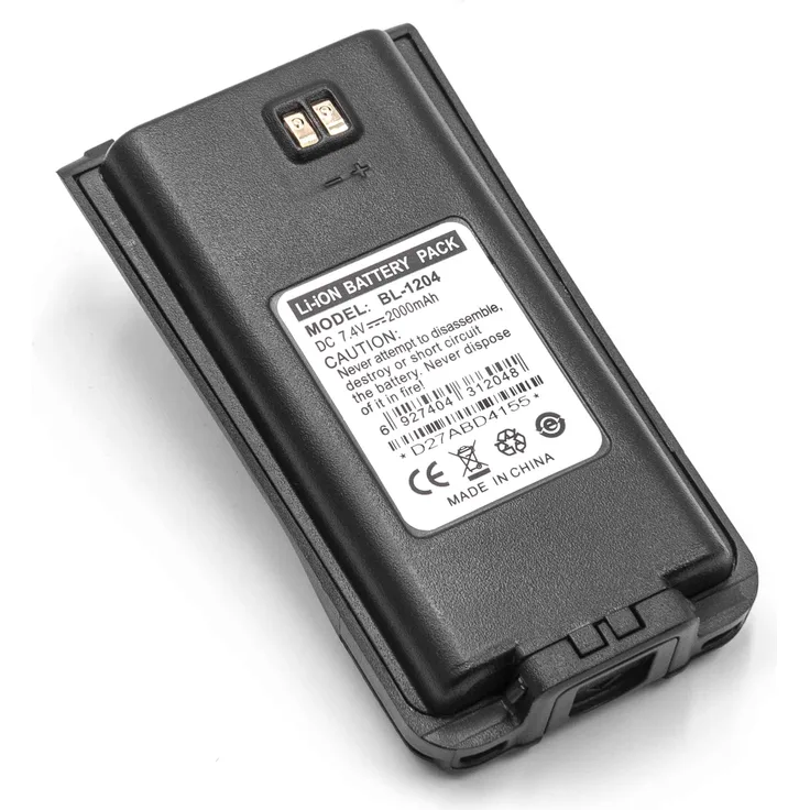 VHBW Akku, geeignet für Funkgerät, Walkie Talkie Hyt/Hytera TC-610, TC-610P, TC-610S, TC-618, TC-620, TC-626 2000 mAh, 7,4 V, Li-Ion