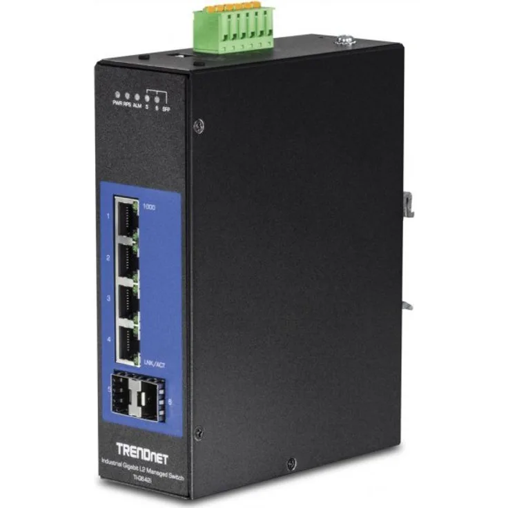 6-Port Industrieller Gigabit L2 Verwalteter DIN-Rail-Switch