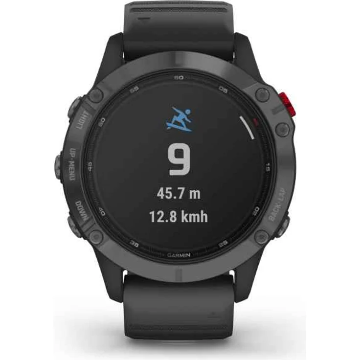 Garmin fēnix 6 Pro Solar Smartwatch GPS, Unisex, 47mm, Kunststoffgehäuse, Schiefergrau/Schwarz – Bild 4