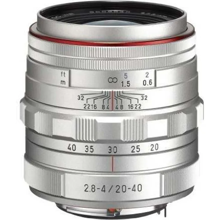 Pentax HD DA F2.8-4ED DC WR Limited K-Mount Objektiv (20-40 mm) silber