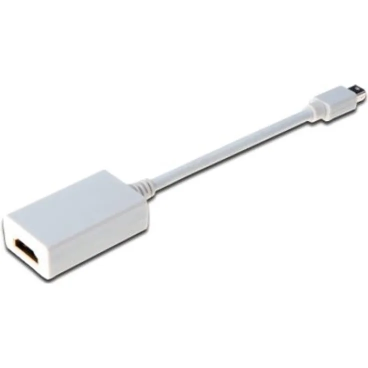 DIGITUS Mini DisplayPort Grafik Adapter, mDP zu HDMI Typ A, Full HD 60Hz 1920 x 1080 Pixel, DP++ Dual-Mode, Blisterverpackung, Weiß
