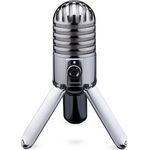 Samson Meteor Mic USB Studio-Podcast Mikrofon silber