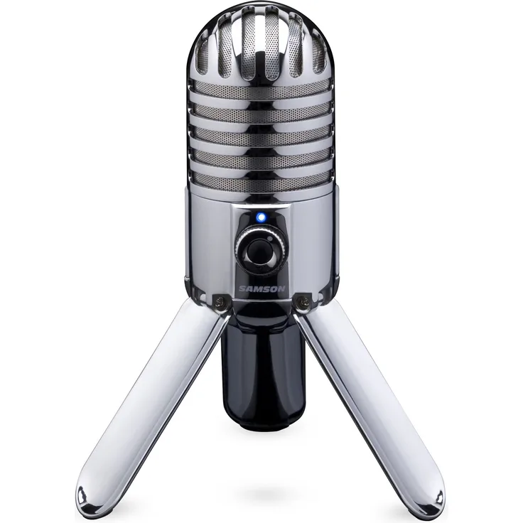 Samson Meteor Mic USB Studio-Podcast Mikrofon silber