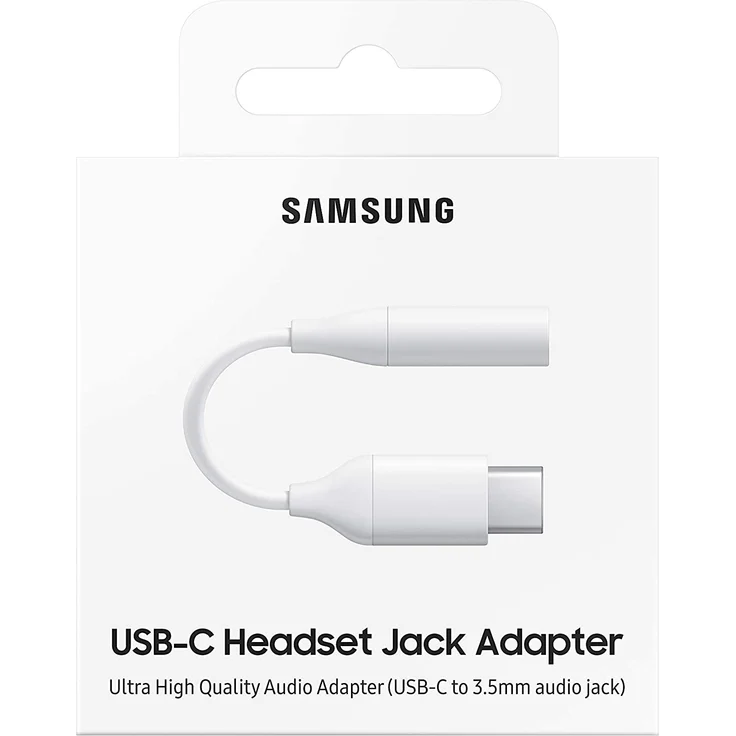 Samsung EE-UC10J USB Type-C auf 3,5 mm Klinkenanschluss Adapter, Audiokabel, weiß – Bild 4