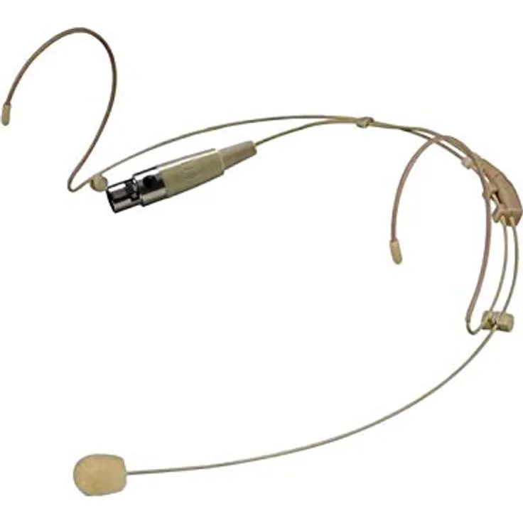 Proel HCM23 Headset Kondensatormikrofon FE Anschluss Mini XLR 4-polig, hautfarben (benötigt Bodypack Proel verkauft separat – kompatibel mit Bodypack Shure)