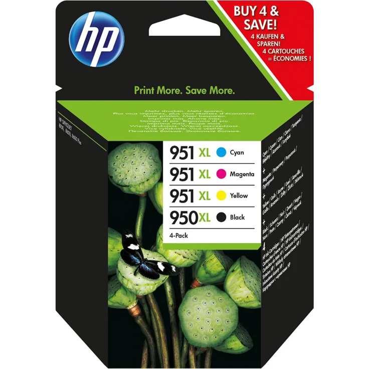 Hewlett-Packard HP Nr. 950XL + Nr. 951XL Multipack 4-farbig (C2P43AE) – Bild 1