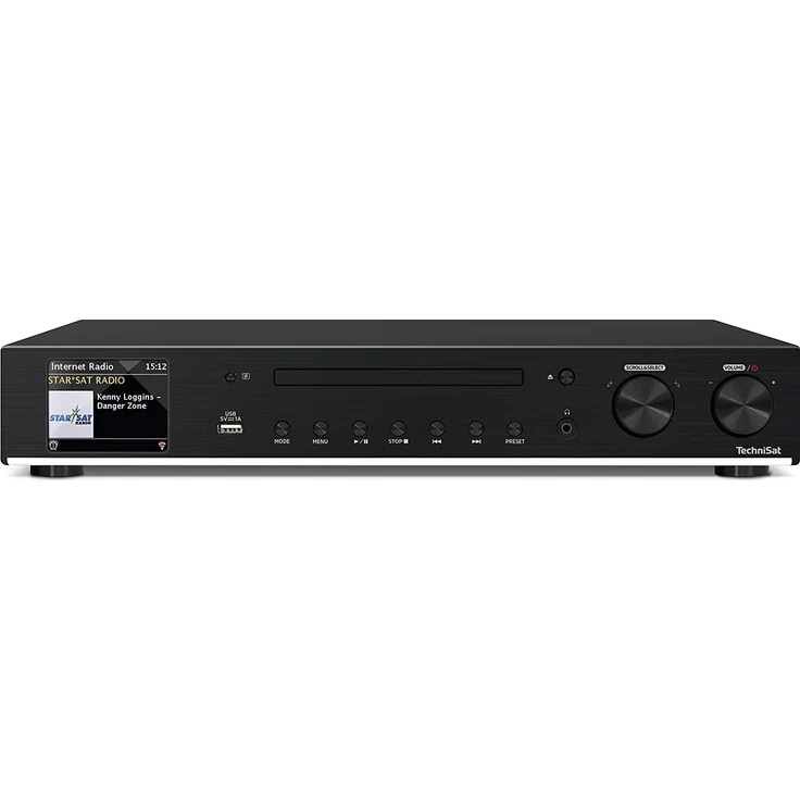 TechniSat DIGITRADIO 143 CD – HiFi-Tuner Internetradio (DAB+ Digital-Radio, UKW, Wi-Fi Audio-Streaming, Bluetooth, Spotify Connect, CD-Player, Fernbedienung, Breite 43,5 cm) schwarz – Bild 1
