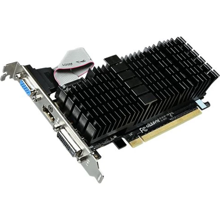 Gigabyte GeForce GT 710 passiv, 2GB DDR3, VGA, DVI, HDMI (GV-N710SL-2GL) – Bild 3