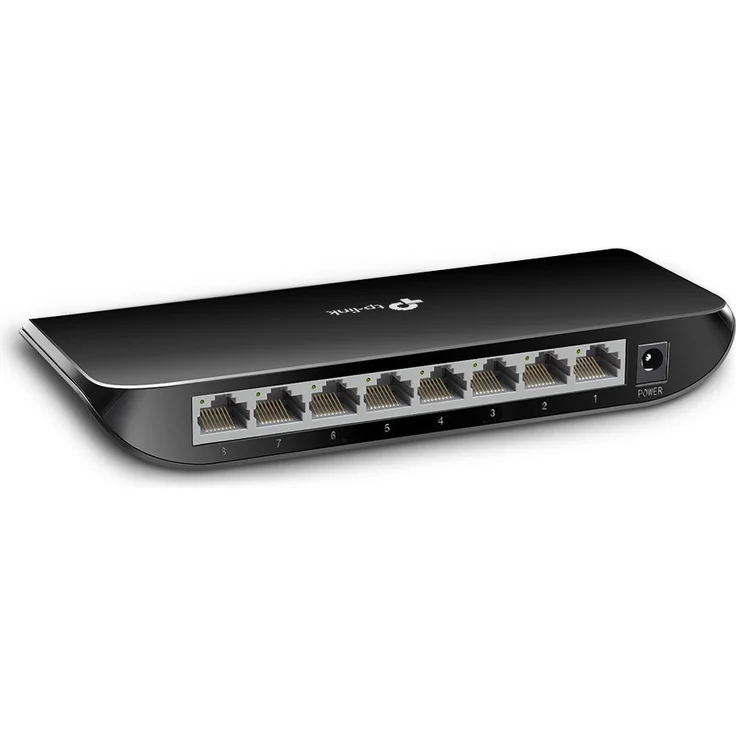 TP-LINK TL-SG1008D V6 8-Port Gigabit Switch, Schwarz – Bild 3