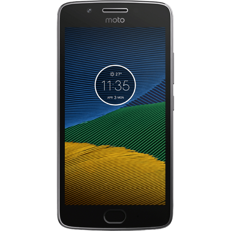 Motorola Moto G5 lunar grey Smartphone 12,7cm Pixel (5 Zoll) IPS-Display, 16GB interner Speicher, 2GB RAM, Dual-SIM, Android, Lunar Grey – Bild 1