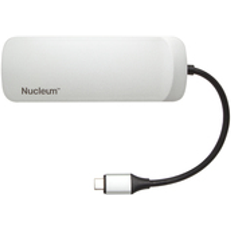Kingston Nucleum C-HUBC1-SR-EN USB C Hub Type-C Adapter (mit USB 3.0 Schnittstellen, Type-C (Power delivery) zum Laden von anderen Type-C Geräten, USB zur Datenübertragung)