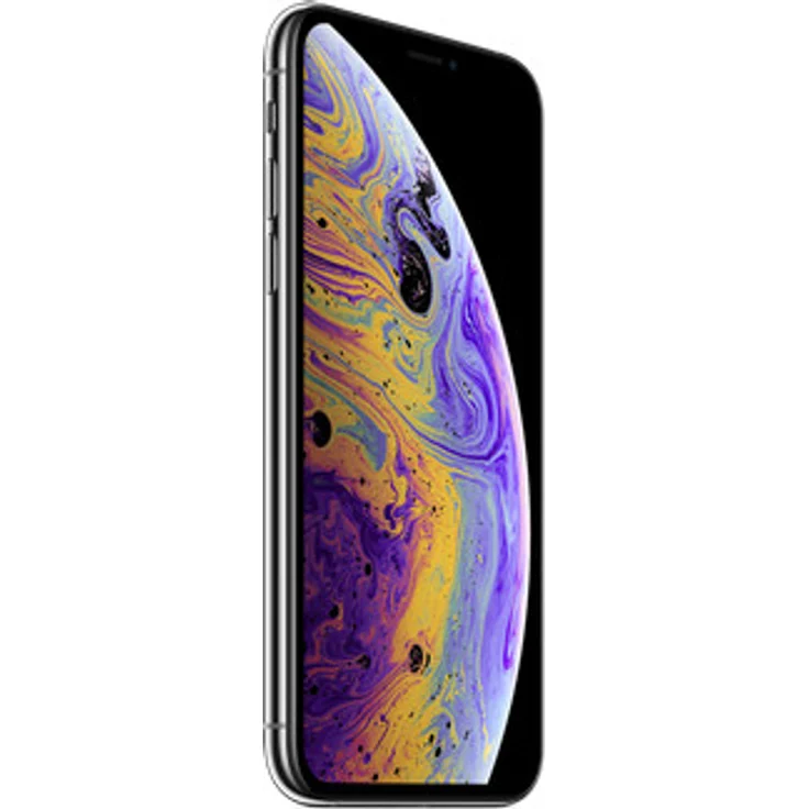 Apple iPhone XS Smartphone 14,73cm (5,8 Zoll) OLED-Display, 64GB interner Speicher, 4GB RAM, iOS, Silber – Bild 2