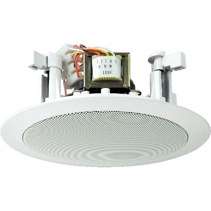 Monacor Deckenlautsprecher EDL-25 PA Einbau-Lautsprecher - 6 Watt - weiß