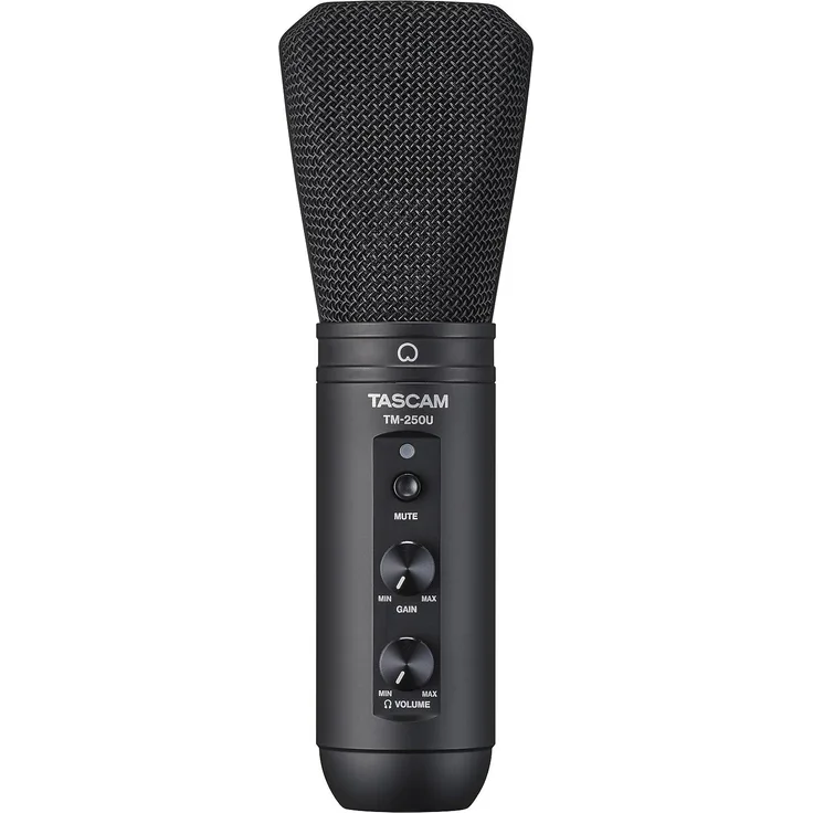 Tascam TM-250U USB-Sprechermikrofon mit Kopfhörerausgang