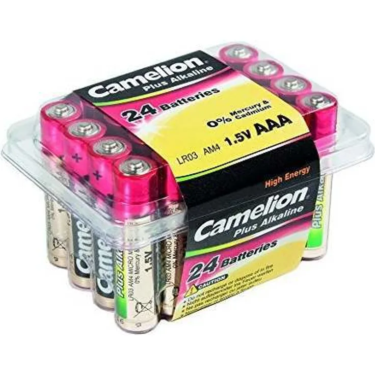 Camelion 11102403 Plus Alkaline Batterie LR03, Micro, AAA, 24er-Pack