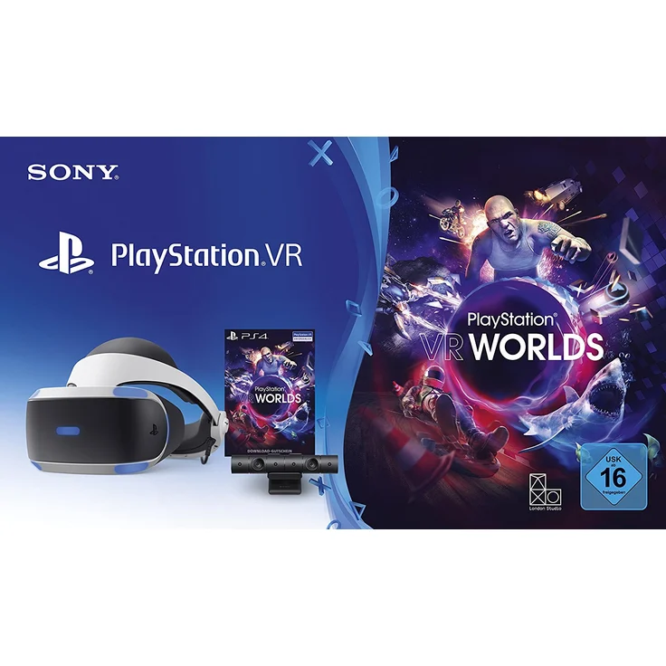 Sony PlayStation VR V2 inkl. Kamera V2 + VR Worlds (Gutschein) (CUH-ZVR2) (PS4, PS5) – Bild 1