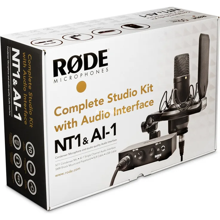 Rode Microphones NT1AI1 Komplettkit Mikrofon, schwarz