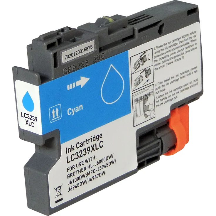 Kompatibel Brother LC-3239 XL C Cyan Blau Druckerpatrone für 5.000 Seiten von Gigao