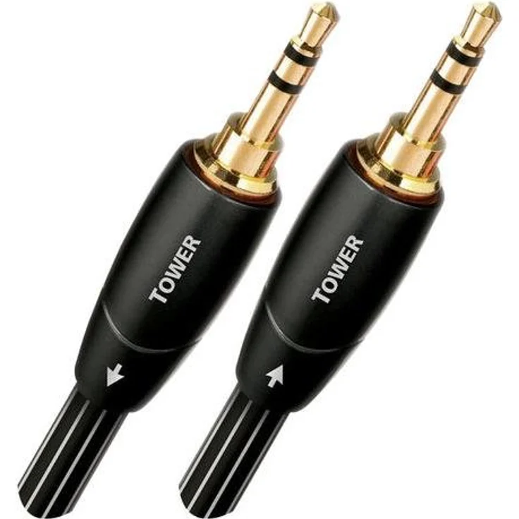 AudioQuest 1m Tower 3.5mm - Audio-Kabel (3.5mm, 3.5mm, Kupfer, 1 m, Schwarz) – Bild 1