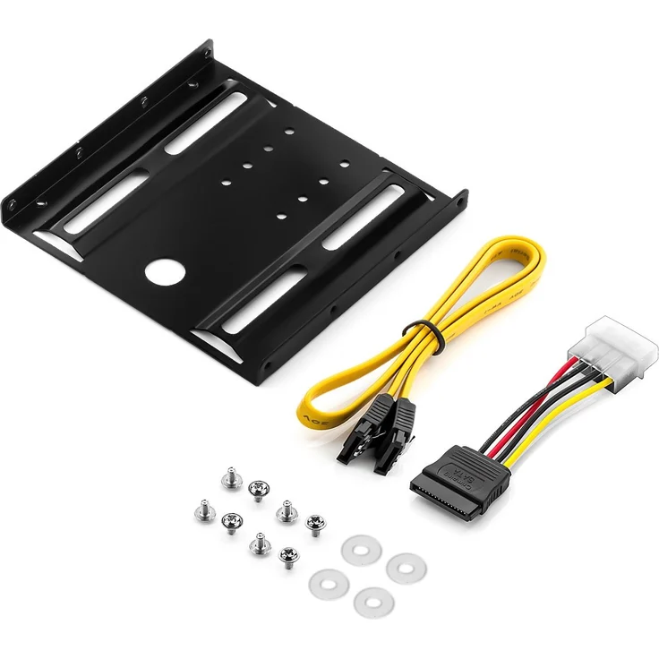 Einbaurahmen für 2,5'' Festplatten / SSD's auf 3,5'' Adapter Wechselrahmen Mounting Frame Halterung Schienen inkl. Schrauben