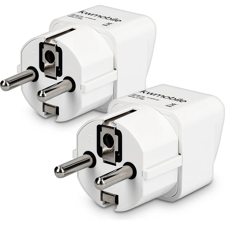 Kwmobile 2x Reiseadapter UK zu DE Schuko