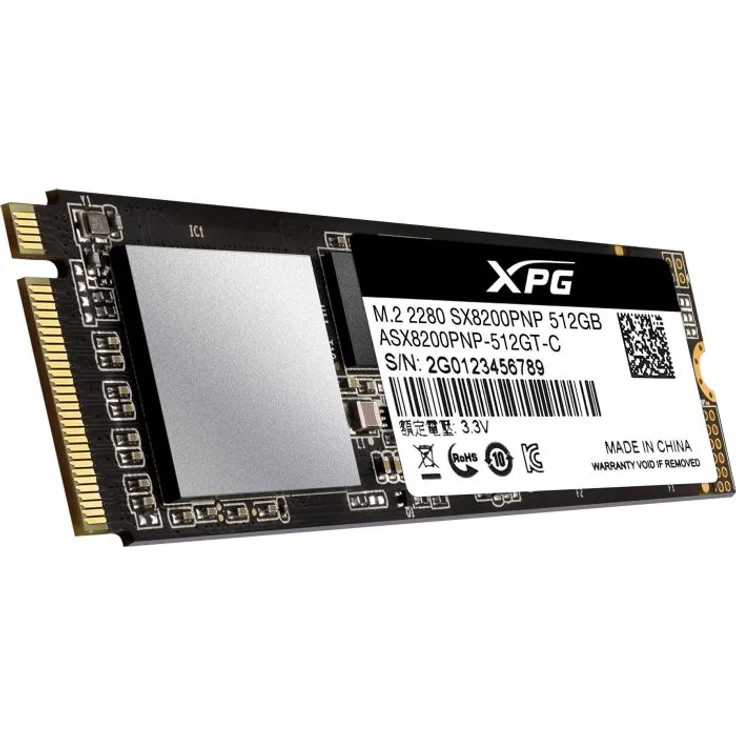 ADATA XPG SX8200 Pro - Solid-State-Disk - 512 GB - intern - M.2 2280 - PCI Express 3.0 x4 (NVMe) (ASX8200PNP-512GT-C) – Bild 4