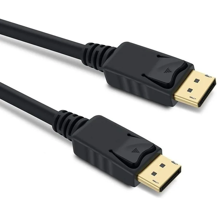 PremiumCord 8K DisplayPort 1.4 Kabel M-M 2 m, DisplayPort auf DisplayPort, 32,4Gbps, Video 8K30Hz, 5K60Hz, 4K120Hz 2160p, HDCP 2.2, vergoldete Anschlüsse, schwarz
