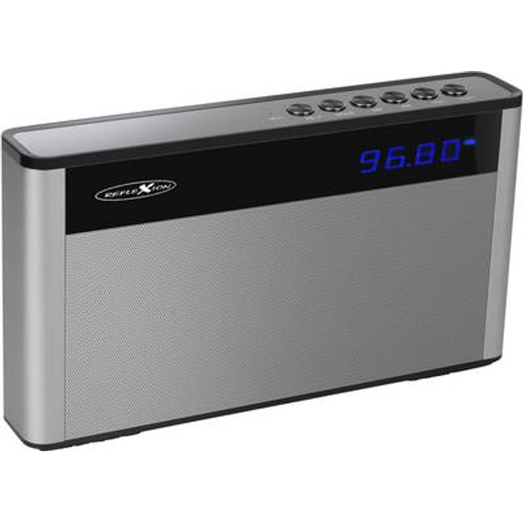 Reflexion SB200 – kompaktes und portables Bluetooth-Radio mit FM-PLL-Tuner (20 Senderspeicher und Play-Pause-Titelwiedergabe, Skip Titel und Lautstärke)