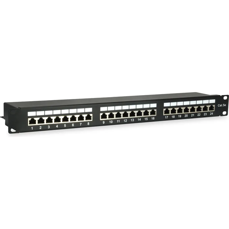 Equip Patchpanel 24x RJ45 Cat5e 19'' 1HE schwarz