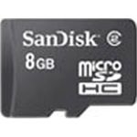8GB Micro-SDHC-Karte Sandisk Class 2 ohne Cardreader