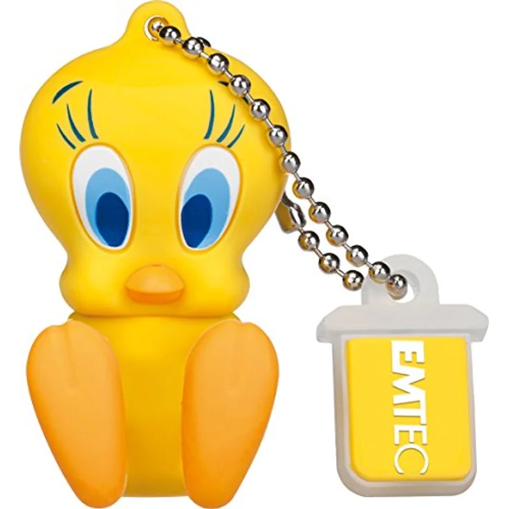 Emtec 16GB LT Tweety 16GB USB 2.0 Capacity Mehrfarben USB-Stick - USB-Sticks (16 GB, USB 2.0, USB Type-A Connector, 15 MB-s, Kappe, Mehrfarben) – Bild 1