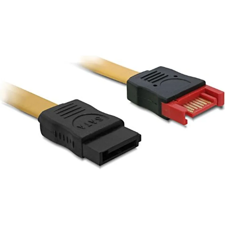 DeLock Kabel SATA 100cm gelb Verlaengerung St-Bu