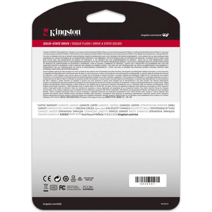 Kingston A2000 - Solid-State-Disk - verschlüsselt - 500 GB - intern - M.2 2280 - PCI Express 3.0 x4 (NVMe) - 256-Bit-AES (SA2000M8/500G) – Bild 5