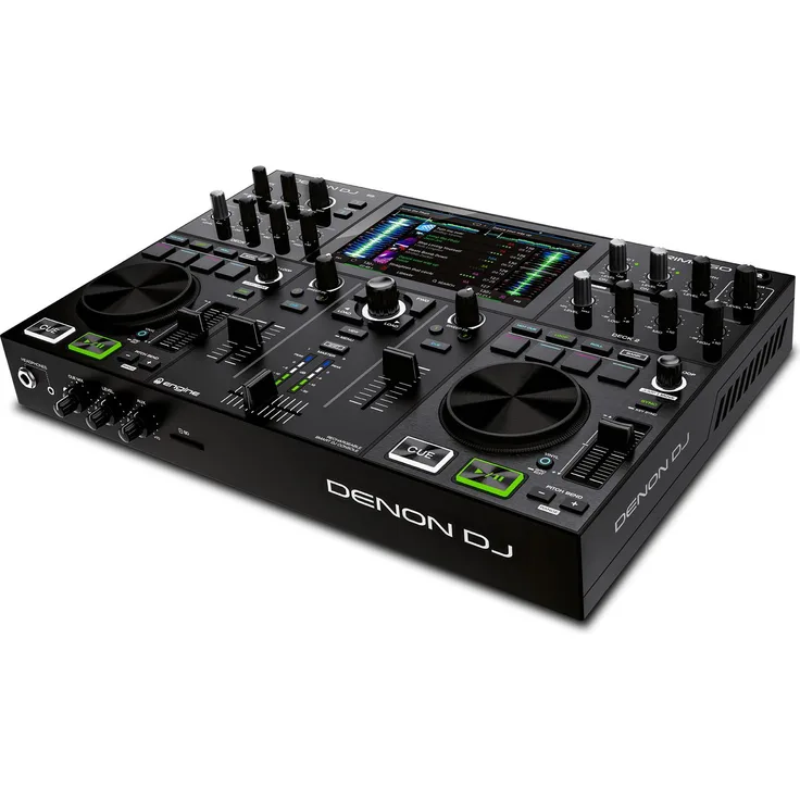 DENON DJ PRIME GO, 2-Deck wiederaufladbare Smart DJ-Konsole mit 7-Zoll Touchscreen