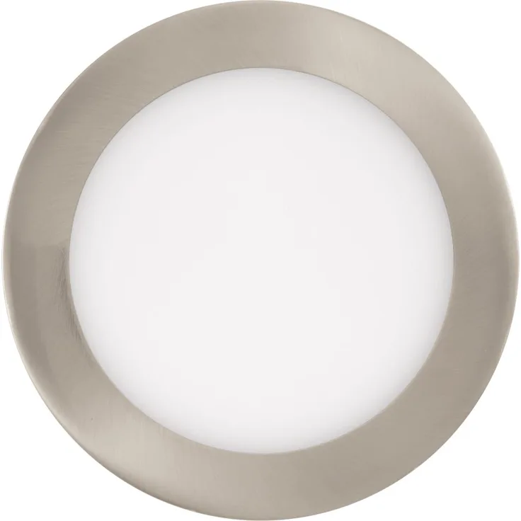 EGLO connect LED Einbauleuchte Fueva-C, Smart Home Einbaulampe, Material: Metallguss, Kunststoff, Farbe: Nickel matt, Ø: 17 cm, dimmbar, Weißtöne und Farben einstellbar