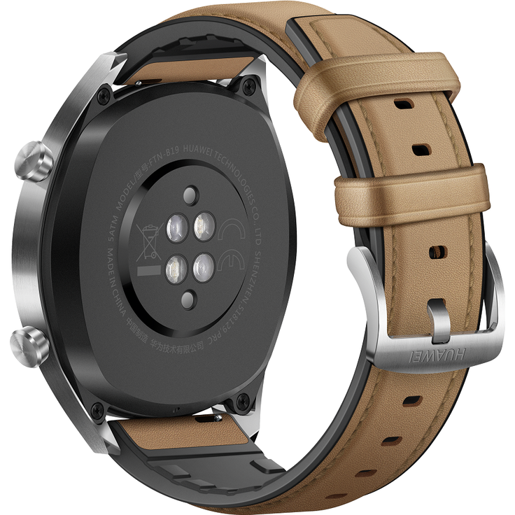 Huawei Watch GT Classic Smartwatch GPS, Unisex, 46,5mm, Edelstahlgehäuse, Saddle Brown – Bild 3
