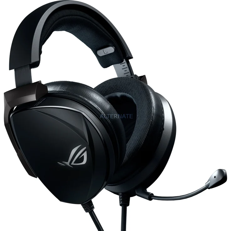 ASUS ROG Theta Electret Gaming-Kopfhörer mit Neodym Essence und Elektret, integriertes Mikrofon und Multi-Plattform-Halterung für PC, Konsolen und Mobile Geräte – Bild 1