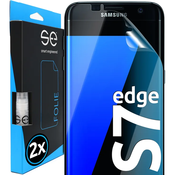 smart engineered 3D Schutzfolie, geeignet für Samsung Galaxy S7 Edge, Displayschutzfolie, transparent