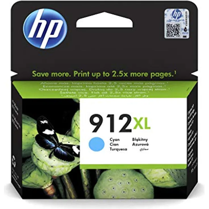 HP 912XL (3YL81AE) Original Druckerpatrone mit hoher Reichweite (für HP OfficeJet Pro 8010, HP OfficeJet Pro 8020) blau