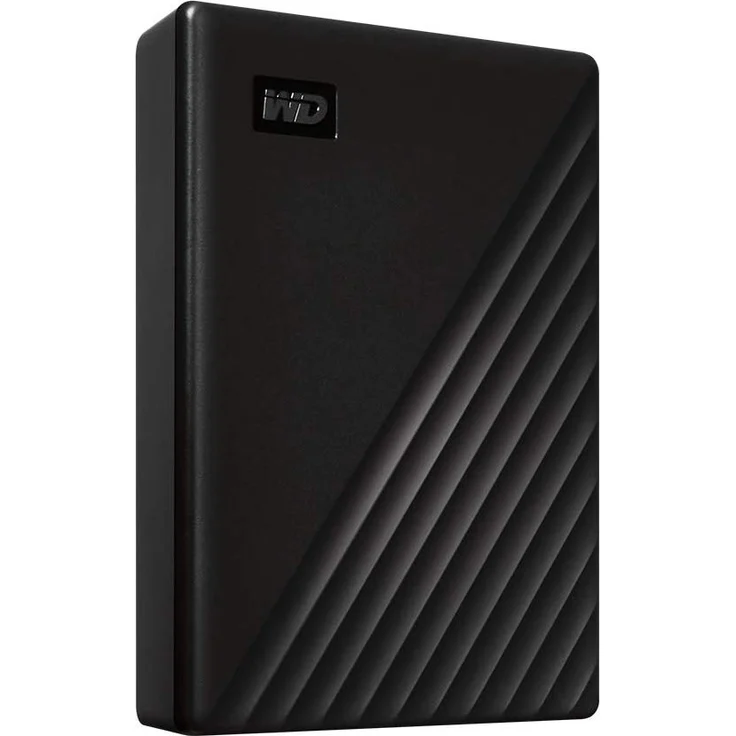 WD My Passport WDBPKJ0050BBK - Festplatte - verschlüsselt - 5 TB - extern (tragbar) - USB 3.2 Gen 1 - 256-Bit-AES - Schwarz (WDBPKJ0050BBK-WESN) – Bild 2