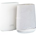 Netgear Orbi Router + Smart Speaker System RBK50V Sprachassistent, weiß