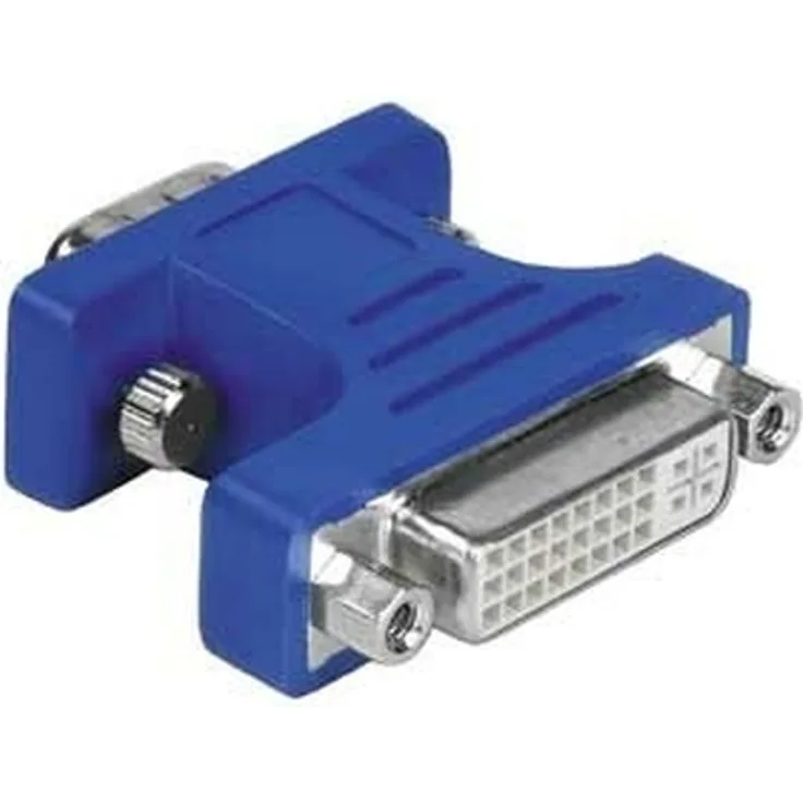 Hama VGA-DVI-Adapter, VGA-Stecker - DVI-Kupplung, vergoldet, geschirmt