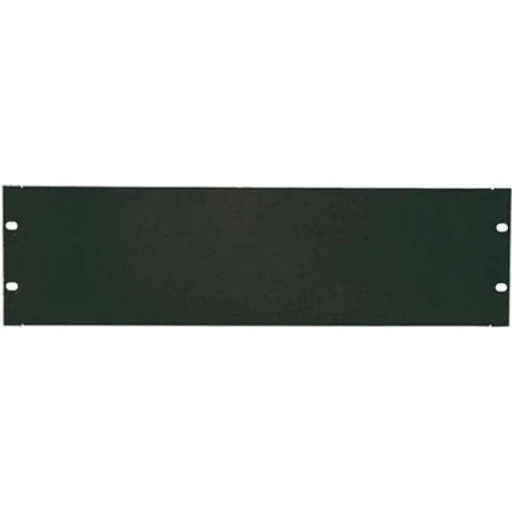 LogiLink PN104B - 19'' Geschlossenes Blindpanel 4 HE (Höheneinheit) aus 1.2mm Stahlblech zur Abdeckung von Leerfeldern im 19'' Schrank, Schwarz