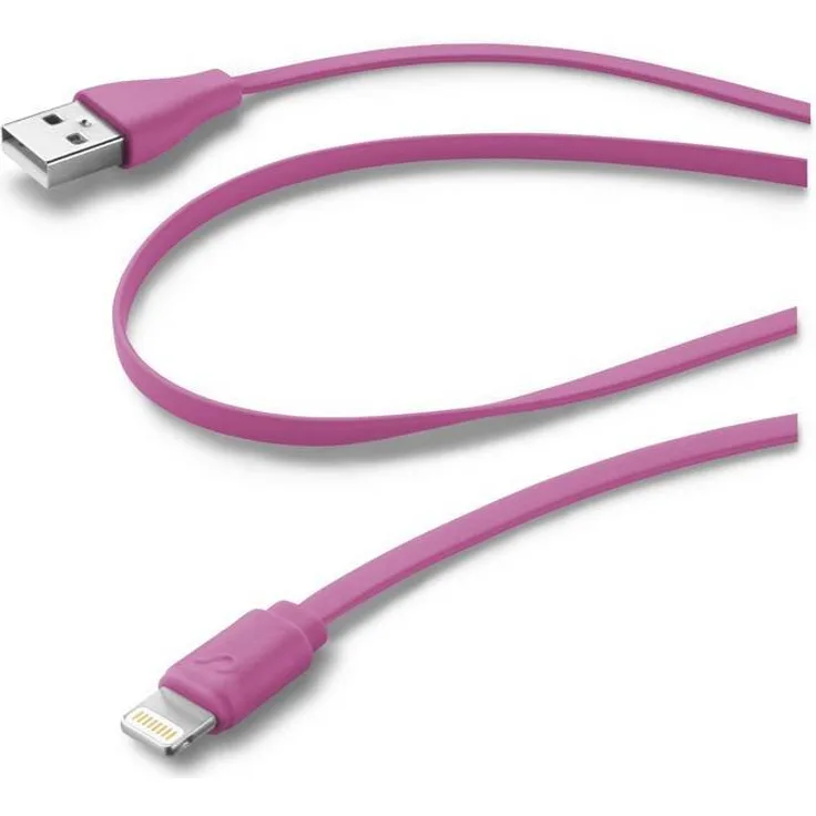Cellular Line CUSBDATACFLMFIIPH5P USB -Lightning Kabel pink