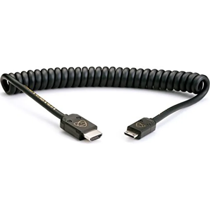 Atomos ATOM4K60C4 HDMI Kabel Mini 40 cm, Cast Connector (80 cm Extended) schwarz
