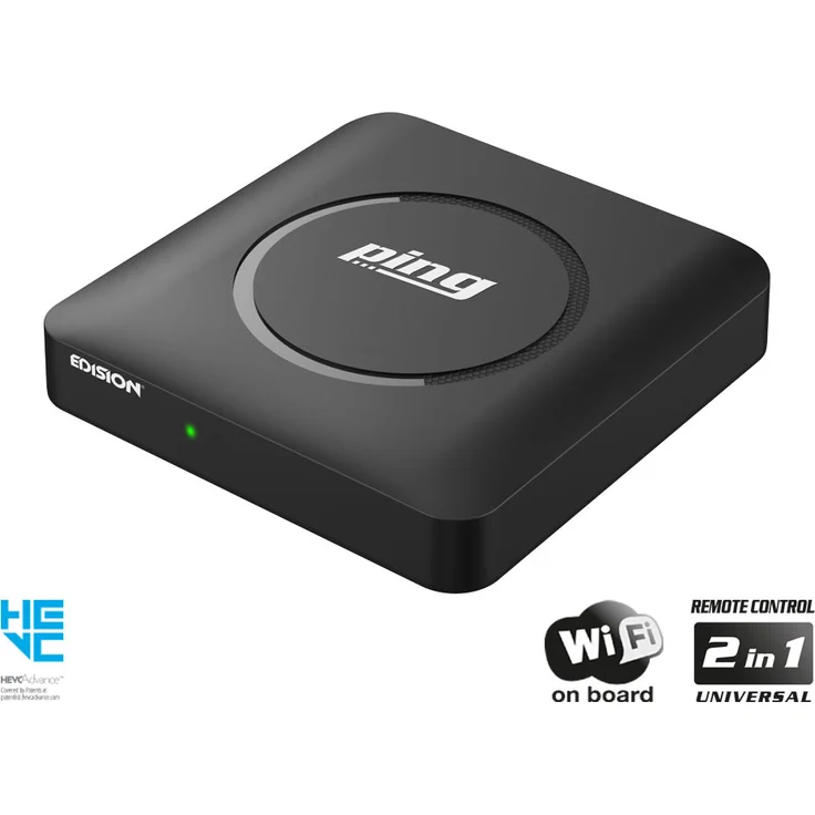 Edision ping Full-HD OTT/IPTV Box inkl, Wlan schwarz – Bild 2